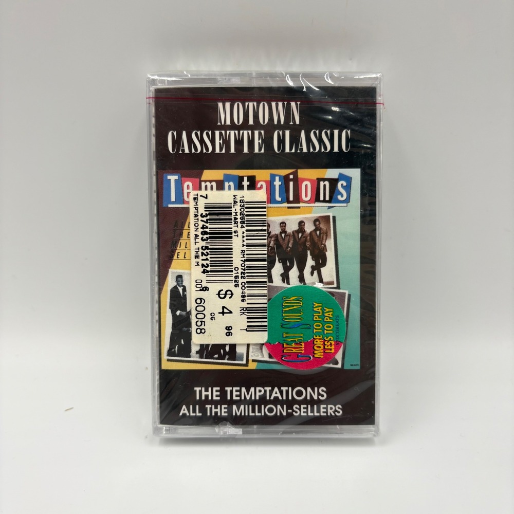 The Temptations‎ All The Million-Sellers Motown Cassette Classic Sealed